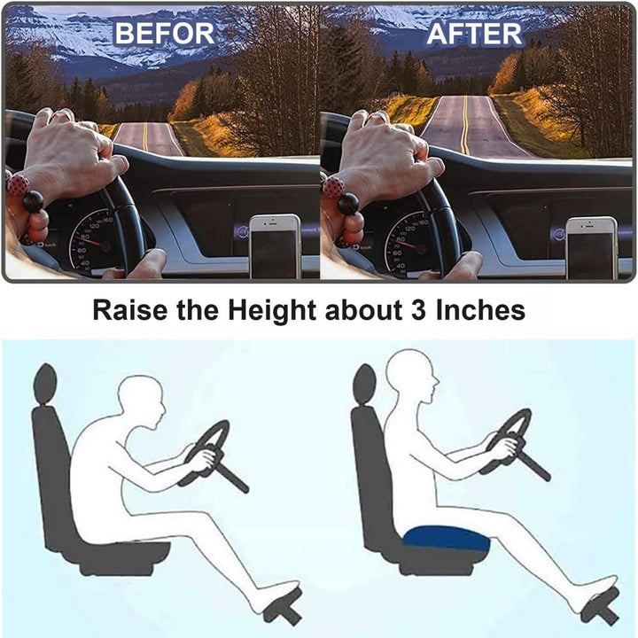 Ergonomisk Bilsetepute för Ökt Komfort och Bättre Sikt