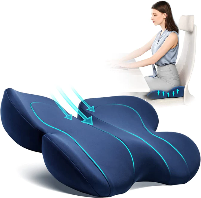 Ergonomisk setepute med stöd
