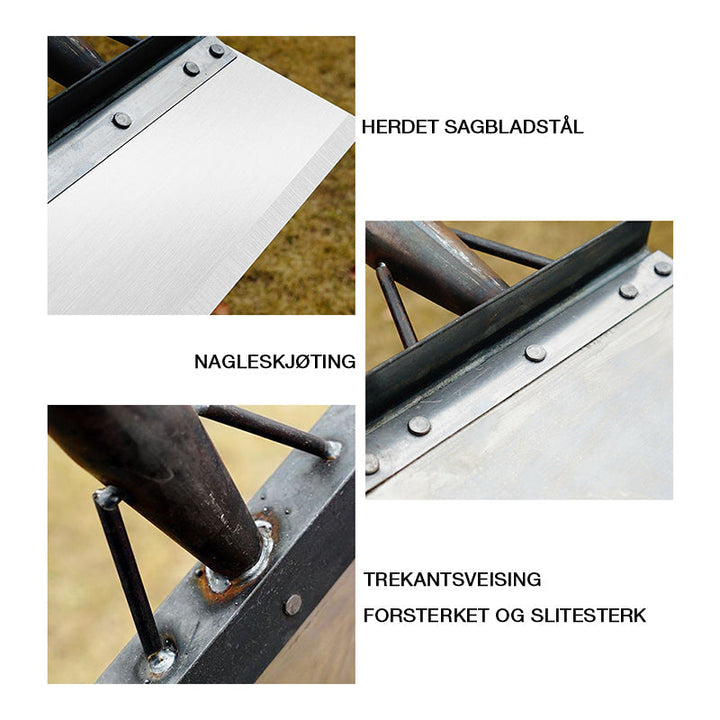 Multifunktionell Rengöringsspade i Rustfritt Stål - Ergonomisk Design
