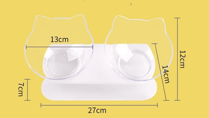 Ortopedisk Kattematskål | Ergonomisk Skråstilt Design