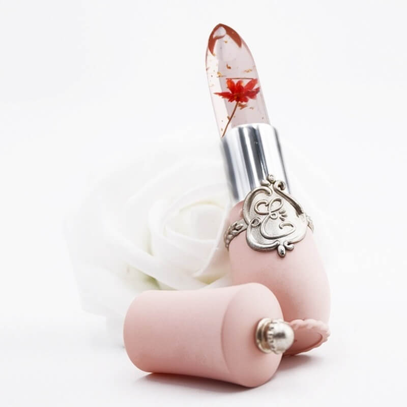 Fargeendrende Läppstift med Äkta Blommor - Långvarig Fukt