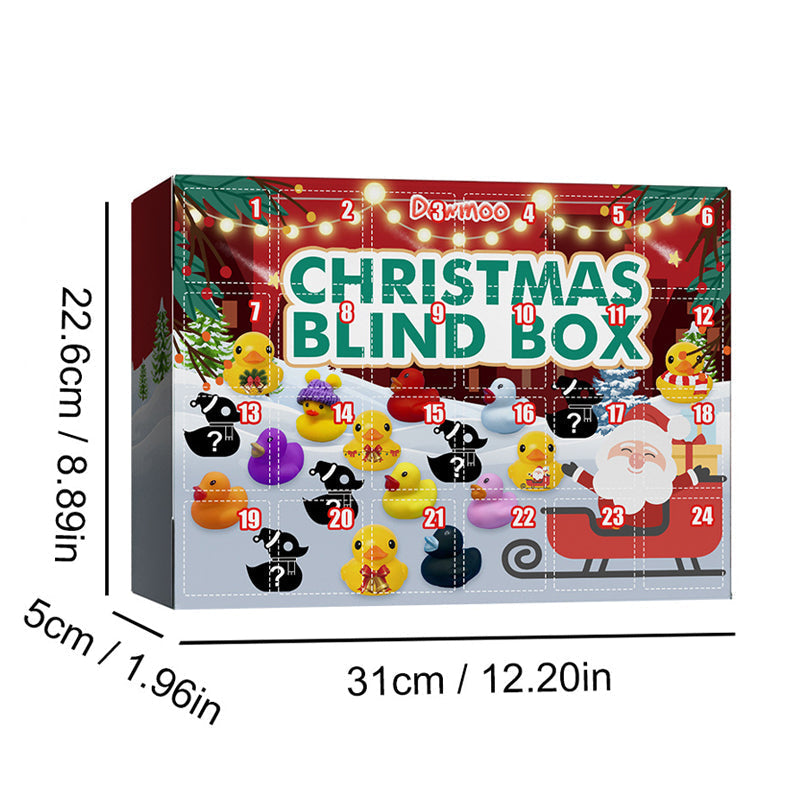 Adventskalender för barn - 24 gummi-ender med juletema