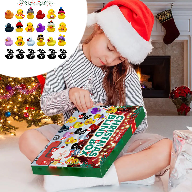 Adventskalender för barn - 24 gummi-ender med juletema