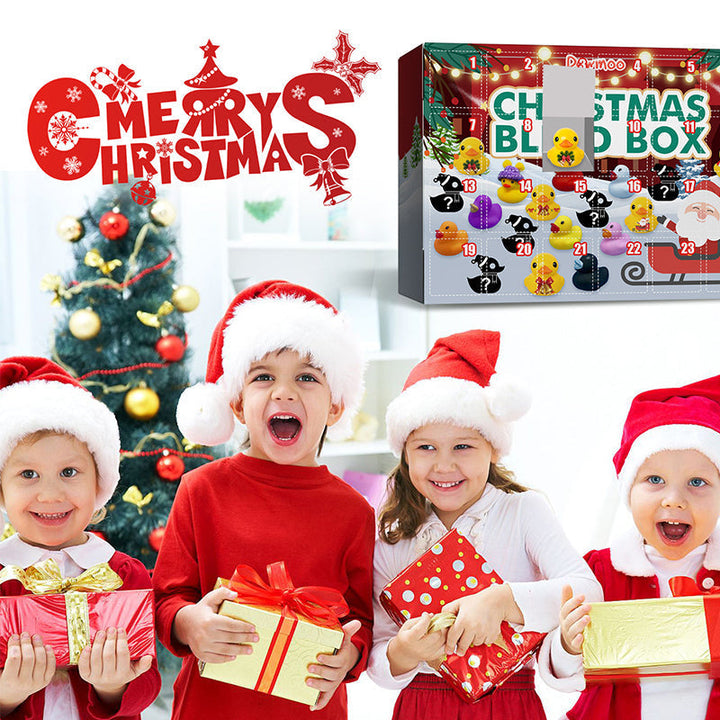 Adventskalender för barn - 24 gummi-ender med juletema