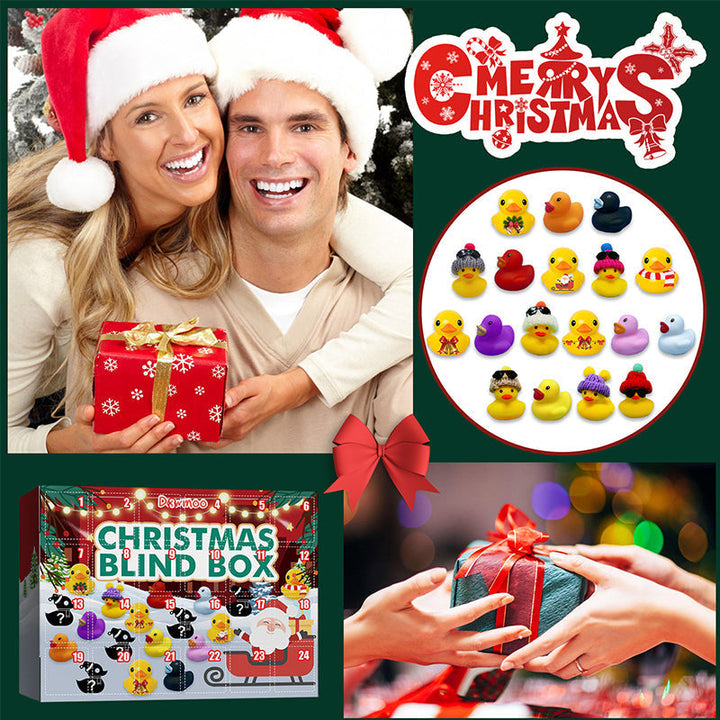 Adventskalender för barn - 24 gummi-ender med juletema