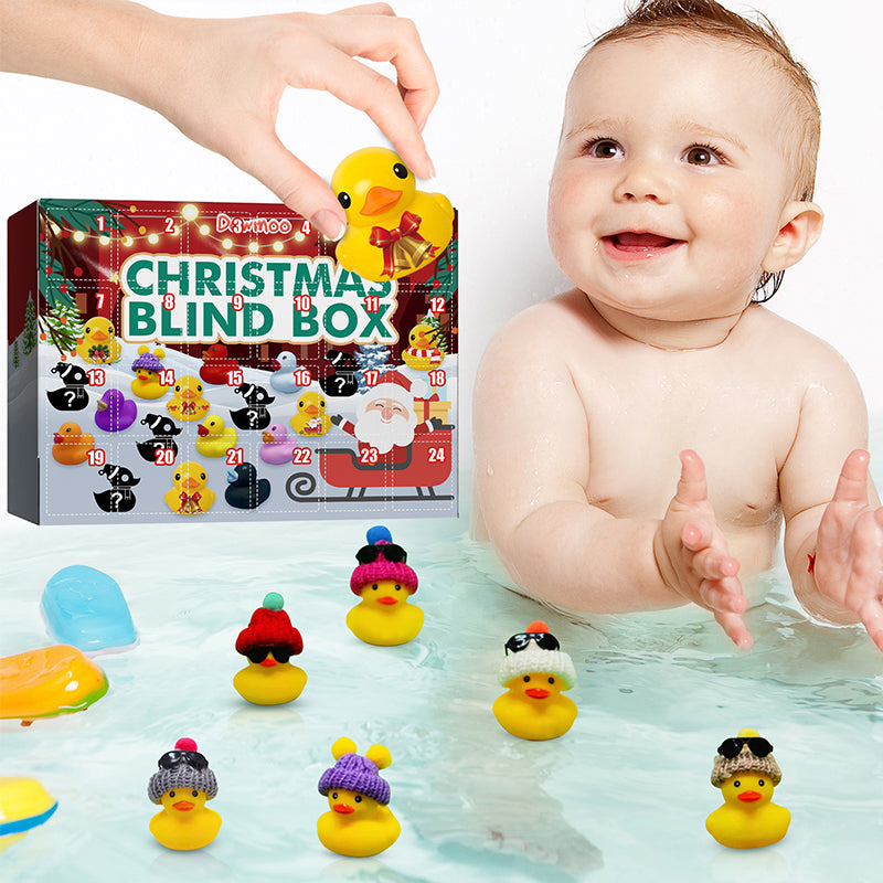 Adventskalender för barn - 24 gummi-ender med juletema