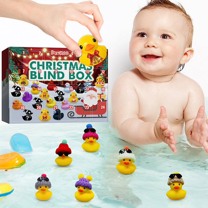 Adventskalender för barn - 24 gummi-ender med juletema