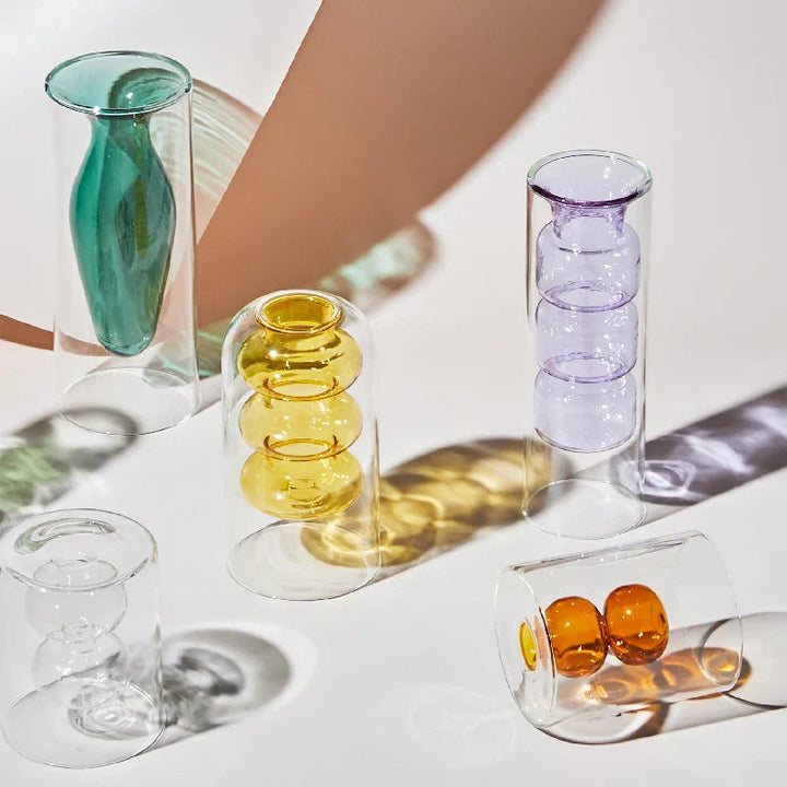 Färgglad Glassvase med Skandinavisk Design
