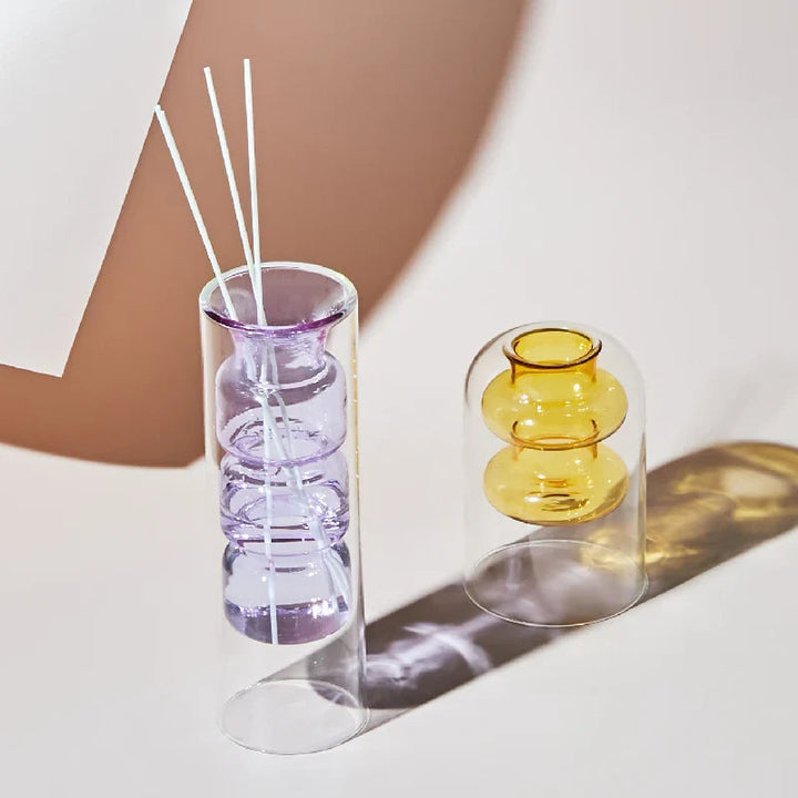 Färgglad Glassvase med Skandinavisk Design
