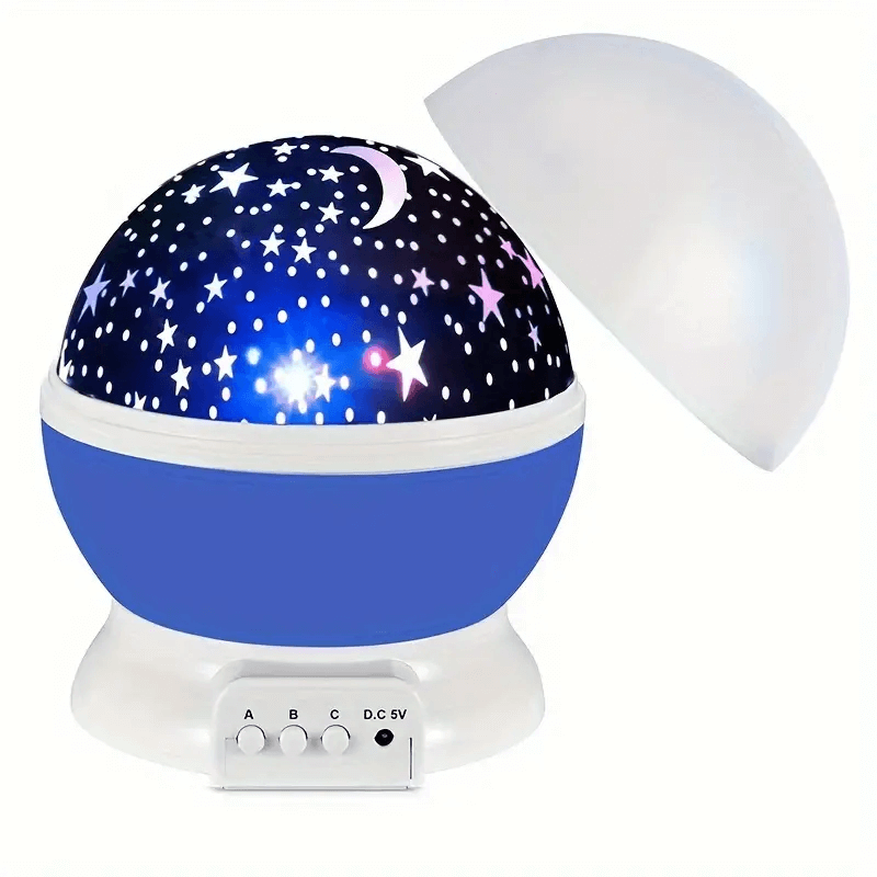 Barnens Färgglada Stjerneprojektor Nattlampe med USB-laddning