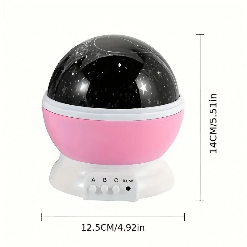 Barnens Färgglada Stjerneprojektor Nattlampe med USB-laddning