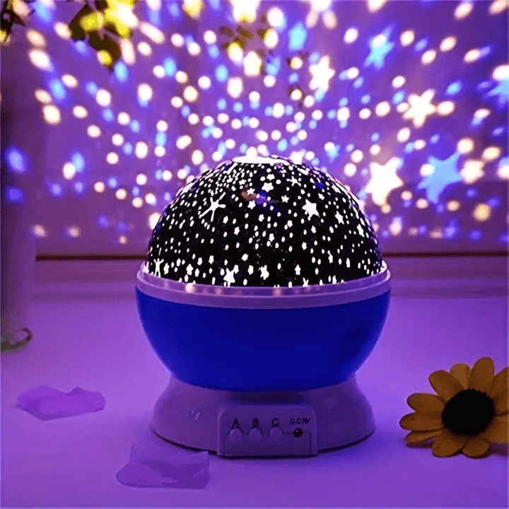 Barnens Färgglada Stjerneprojektor Nattlampe med USB-laddning