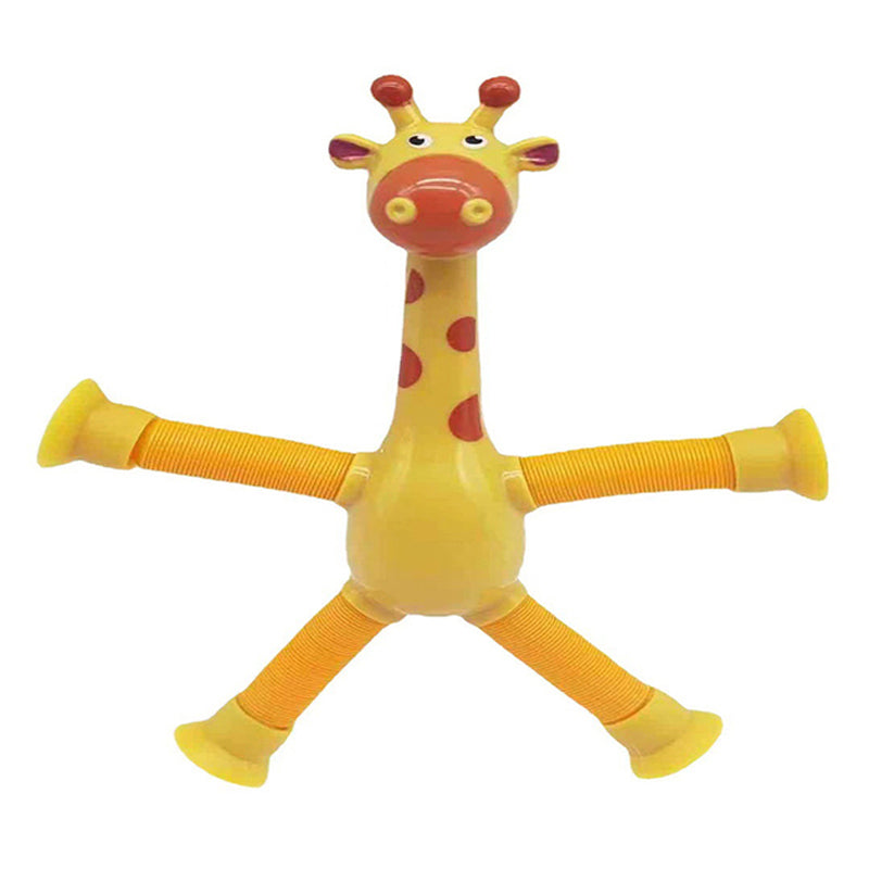 Teleskopisk Sugekopp Giraff - Färgglad och Moro Gaveleke