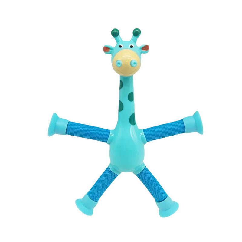 Teleskopisk Sugekopp Giraff - Färgglad och Moro Gaveleke