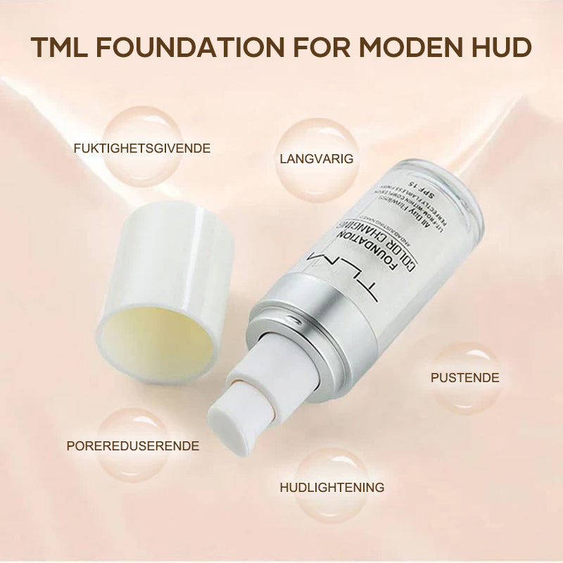 Färgskiftende Foundation | För Moden Hud - Naturlig Finish
