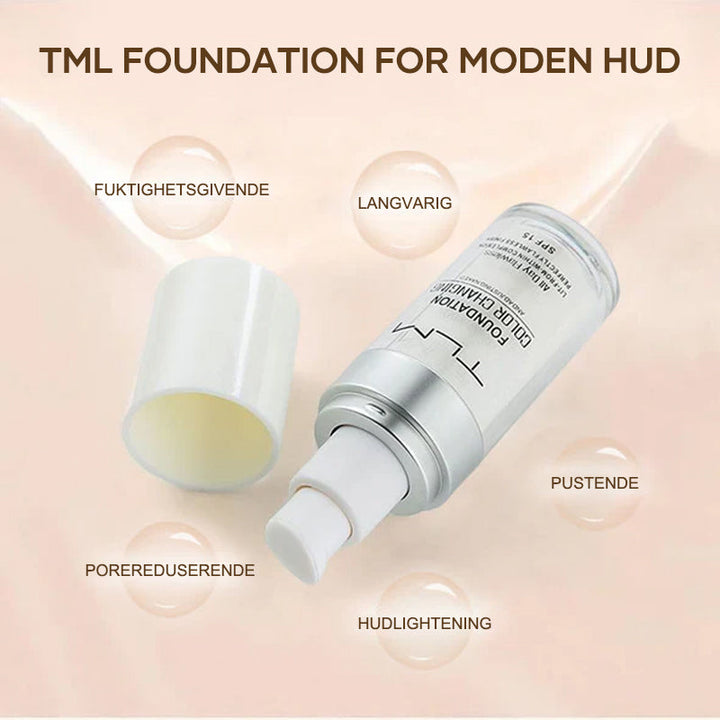 Färgskiftende Foundation | För Moden Hud - Naturlig Finish