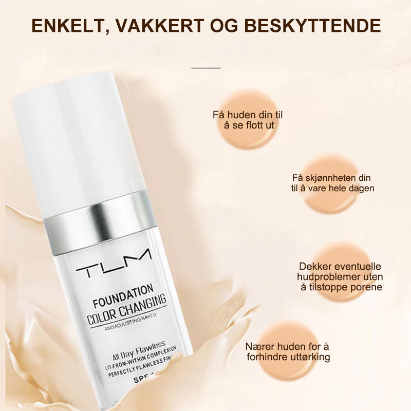 Färgskiftende Foundation | För Moden Hud - Naturlig Finish