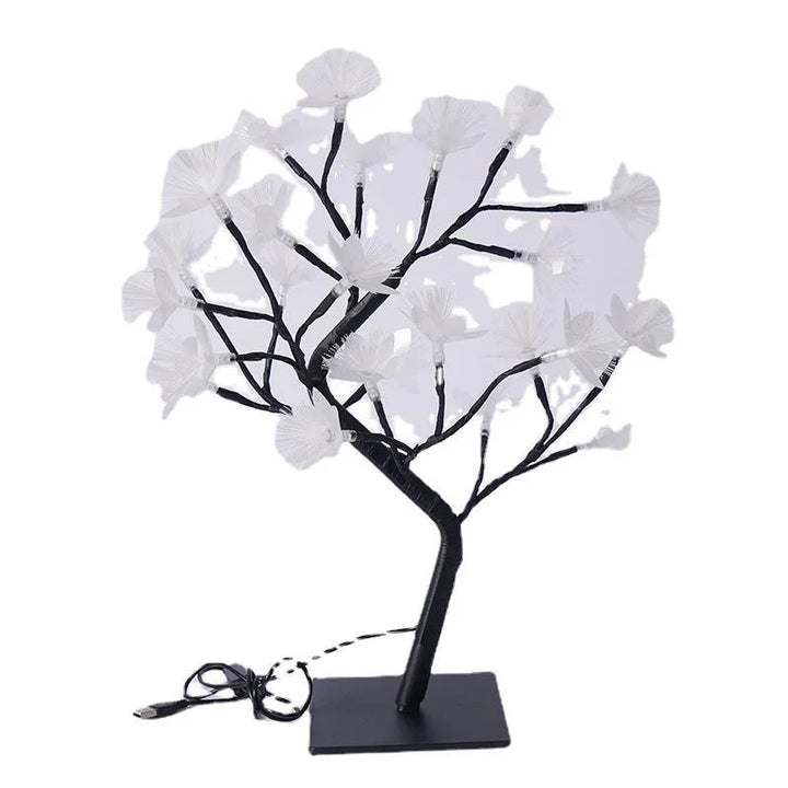 Björk Fiberoptisk Blomlampe - Elegant Design | USB &amp; Batteri