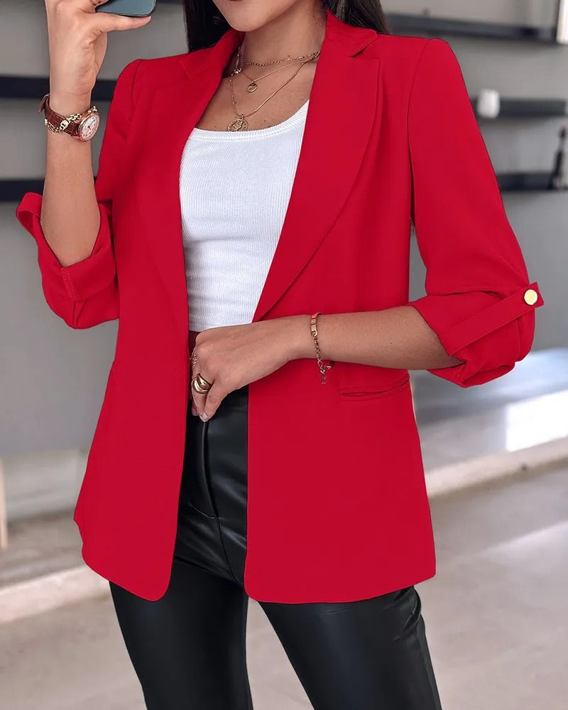Figurnär Cardiganblazer för Kvinnor – Elegant och Mångsidig Stil