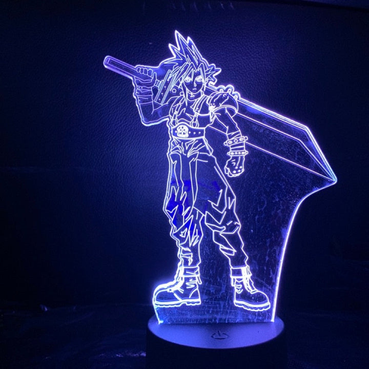 Final Fantasy 3D Bordslampa - Optisk Illusjon Nattlys