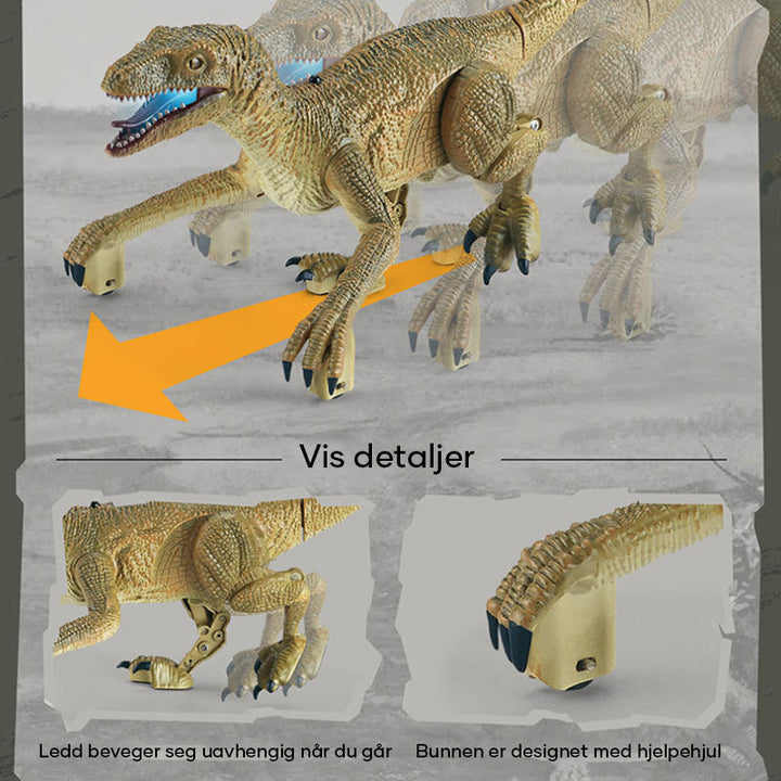 Fjernstyrt Velociraptor | Dinosaurleke för Barn