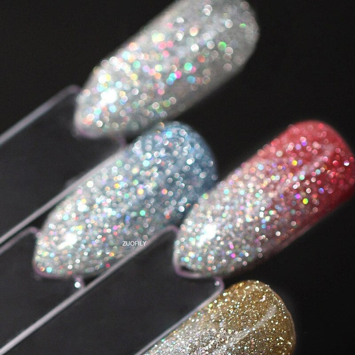 Glittrande Refleks Gel Neglelakk för Trendig Negler