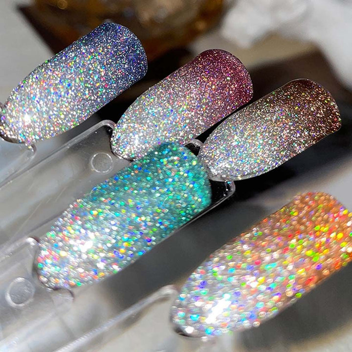 Glittrande Refleks Gel Neglelakk för Trendig Negler