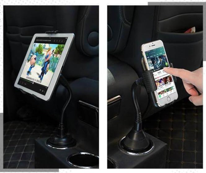Flexibel Bilkoppholder med Telefonfeste – Stabil &amp; Justerbar för Bil