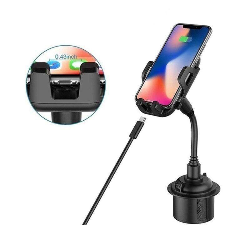 Flexibel Bilkoppholder med Telefonfeste – Stabil &amp; Justerbar för Bil
