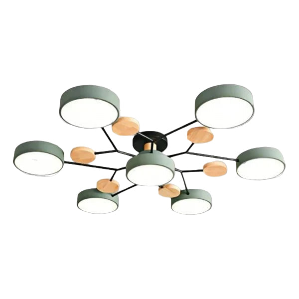 Flexibel LED-taklampa med Justerbara Armer och Dimbar Funktion