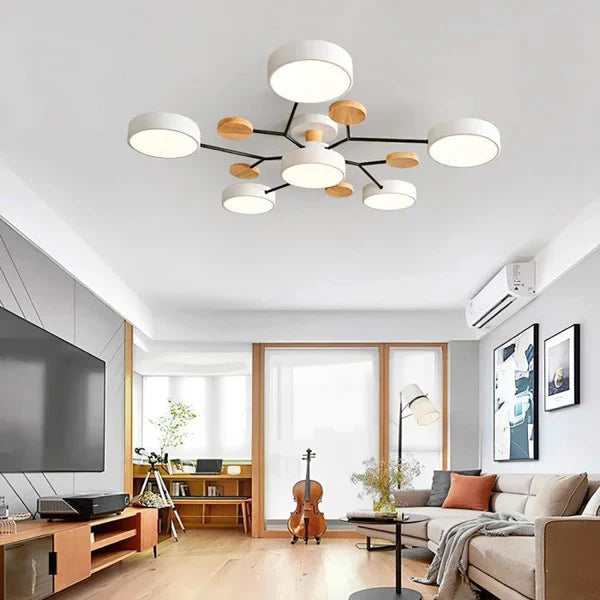 Flexibel LED-taklampa med Justerbara Armer och Dimbar Funktion