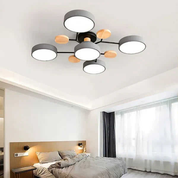 Flexibel LED-taklampa med Justerbara Armer och Dimbar Funktion
