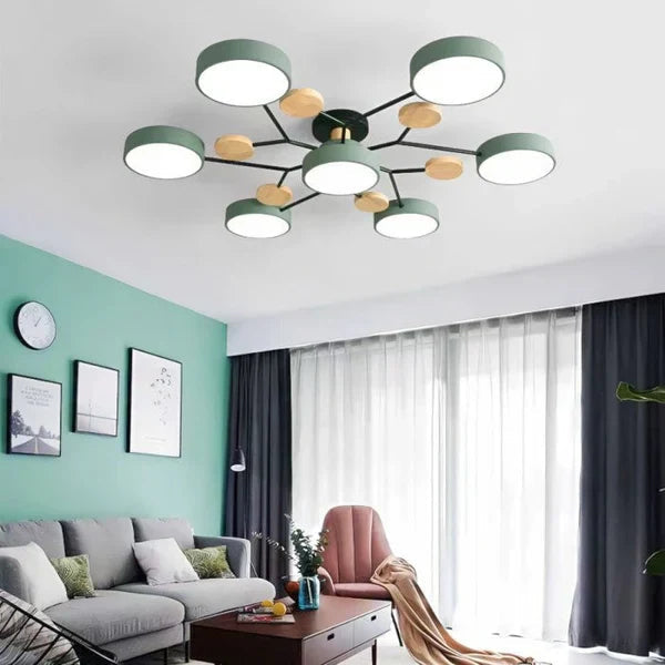 Flexibel LED-taklampa med Justerbara Armer och Dimbar Funktion