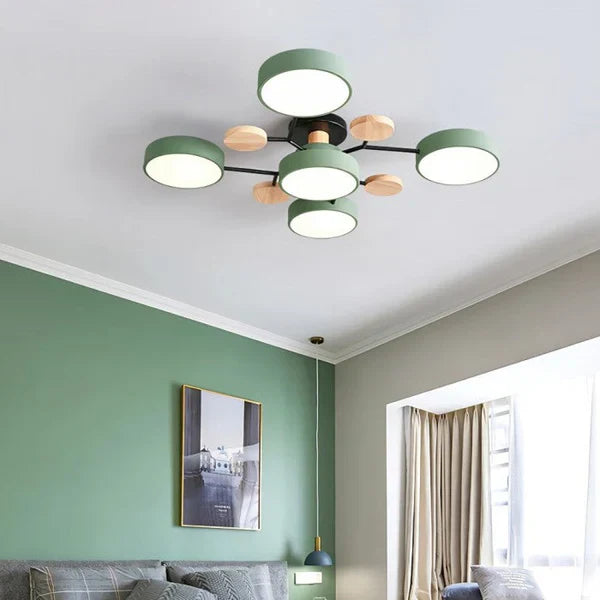 Flexibel LED-taklampa med Justerbara Armer och Dimbar Funktion