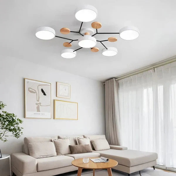Flexibel LED-taklampa med Justerbara Armer och Dimbar Funktion