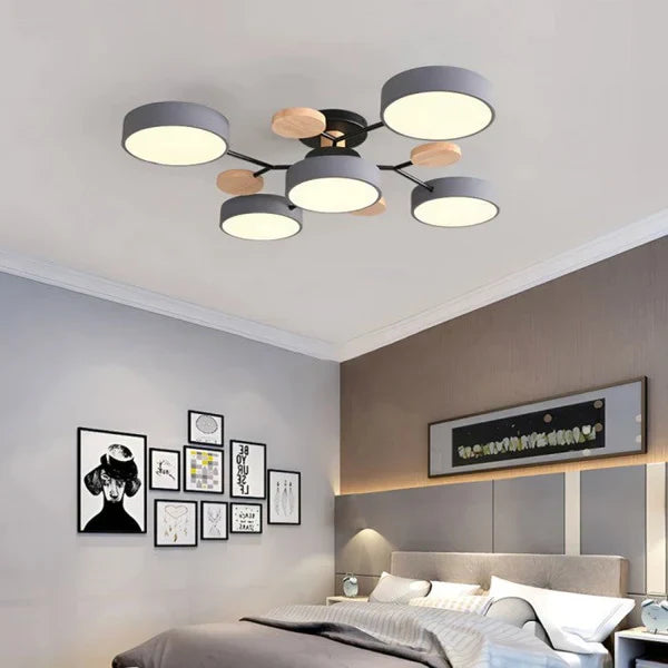 Flexibel LED-taklampa med Justerbara Armer och Dimbar Funktion