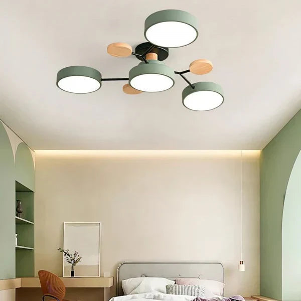 Flexibel LED-taklampa med Justerbara Armer och Dimbar Funktion