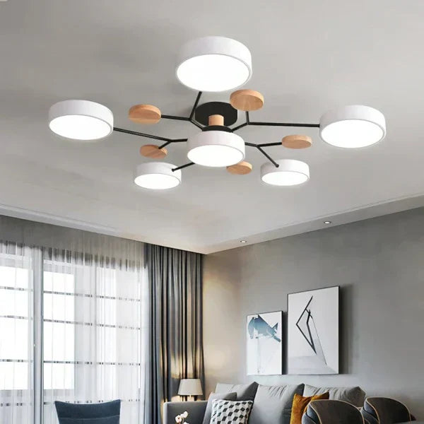 Flexibel LED-taklampa med Justerbara Armer och Dimbar Funktion