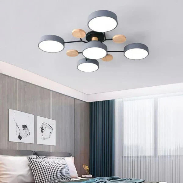 Flexibel LED-taklampa med Justerbara Armer och Dimbar Funktion