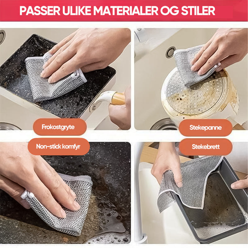 Flexibel Metalltråd Oppvaskklut - Effektiv Rengöring | Slitstark