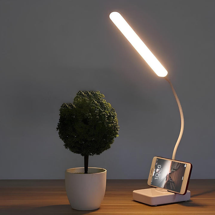 Flexibel Skrivebordslampe med Justerbart Ljus – Perfekt för Hjemmekontoret