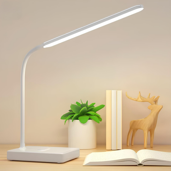 Flexibel Skrivebordslampe med Justerbart Ljus – Perfekt för Hjemmekontoret