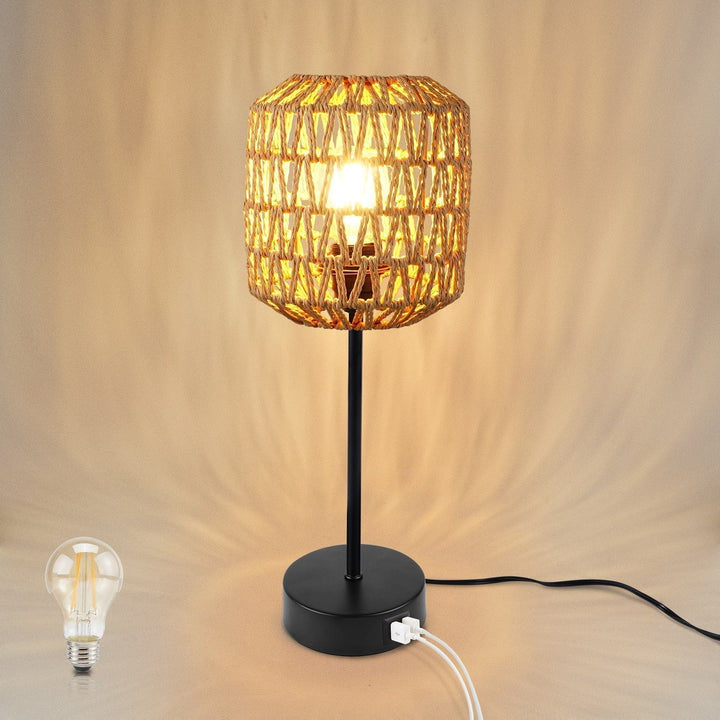 Bordslampa med Beröringskontroll och USB-laddning för Hemmet