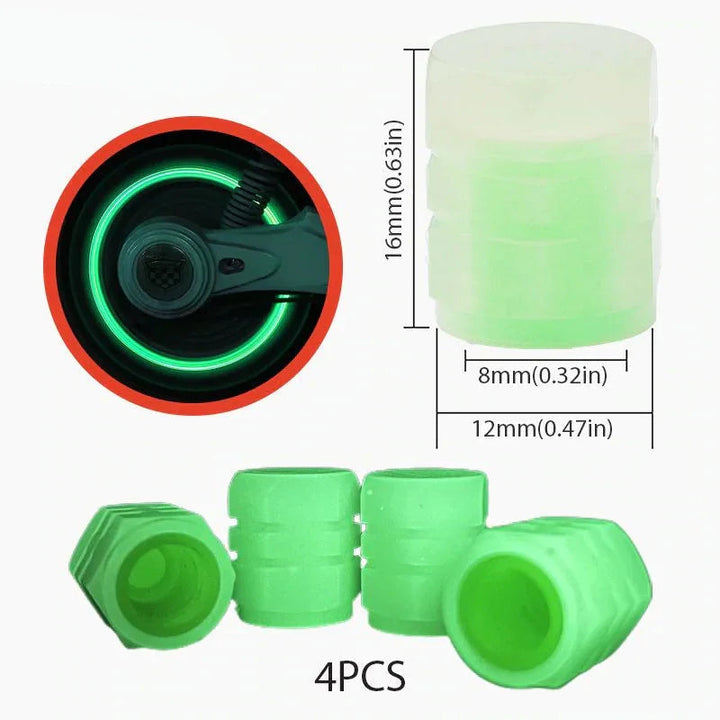 Fluorescerende Dekkventil-Kapper | Universella | Slitstarka