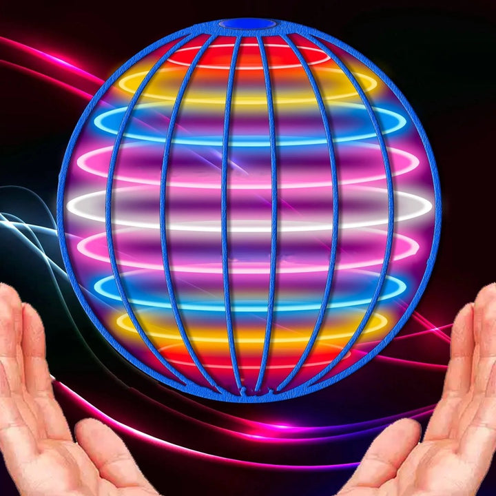 Flygende Gyroskop med Färgat LED-ljus och 360° Rörelse