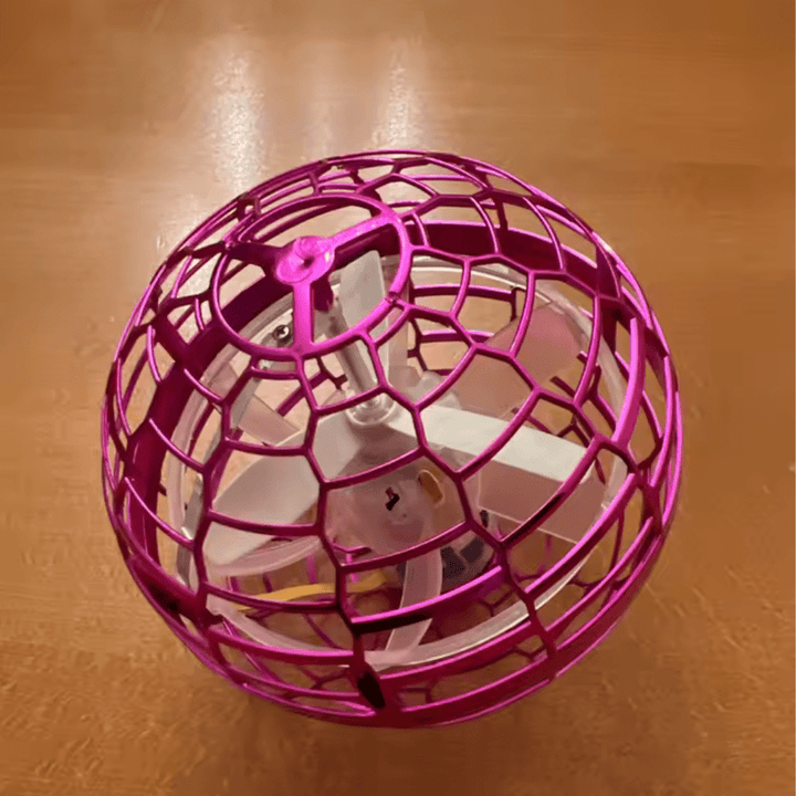 Flygende Gyroskop med Färgat LED-ljus och 360° Rörelse