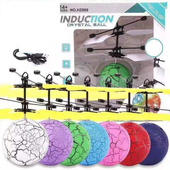 Flygende LED Helikopterball Drone med Induksjon för Barn