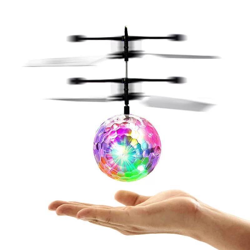 Flygende LED Helikopterball Drone med Induksjon för Barn