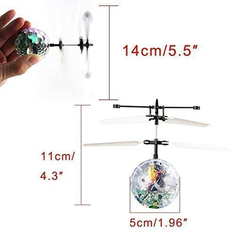 Flygende LED Helikopterball Drone med Induksjon för Barn