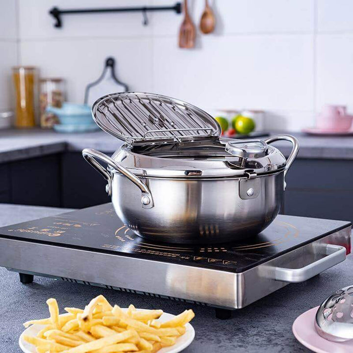 Frityrgryte i Rustfritt Stål med Termostat
